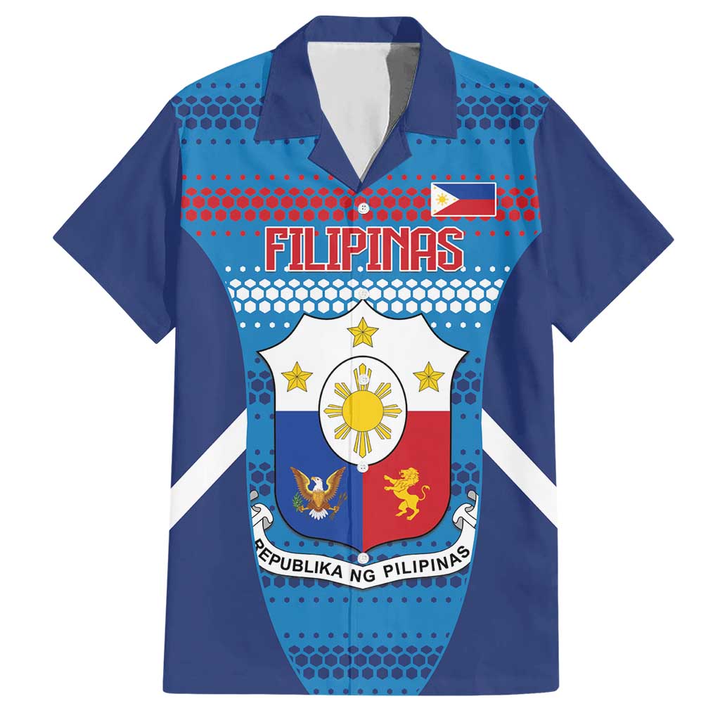 Philippines Football 2026 Hawaiian Shirt Come On Filipinas LT14 Blue - Polynesian Pride