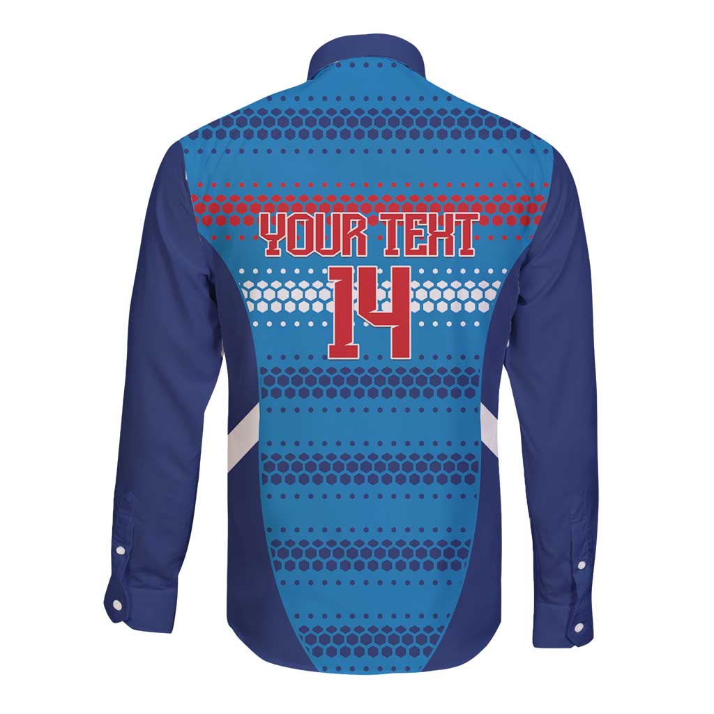 Philippines Football 2026 Long Sleeve Button Shirt Come On Filipinas