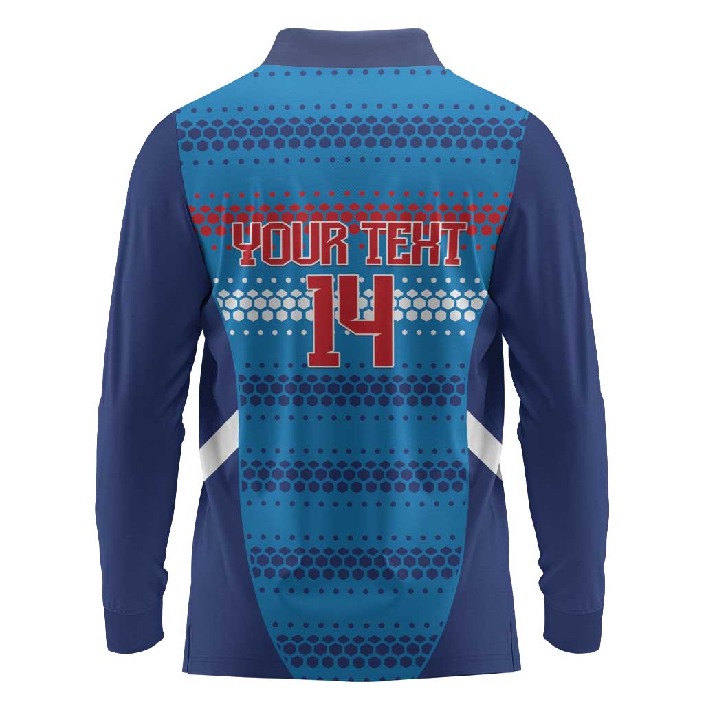 Philippines Football 2026 Long Sleeve Polo Shirt Come On Filipinas