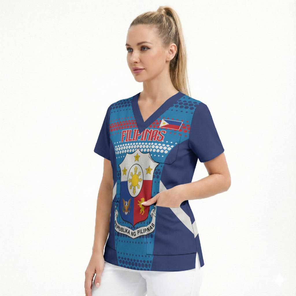 Philippines Football 2026 Scrub Top Come On Filipinas