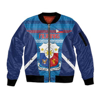 Philippines Football 2026 Sleeve Zip Bomber Jacket Come On Filipinas