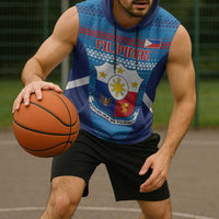 Philippines Football 2026 Sleeveless Hoodie Come On Filipinas