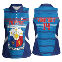 Philippines Football 2026 Women Sleeveless Polo Shirt Come On Filipinas