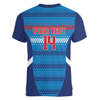Philippines Football 2026 Women V-Neck T-Shirt Come On Filipinas LT14 - Polynesian Pride
