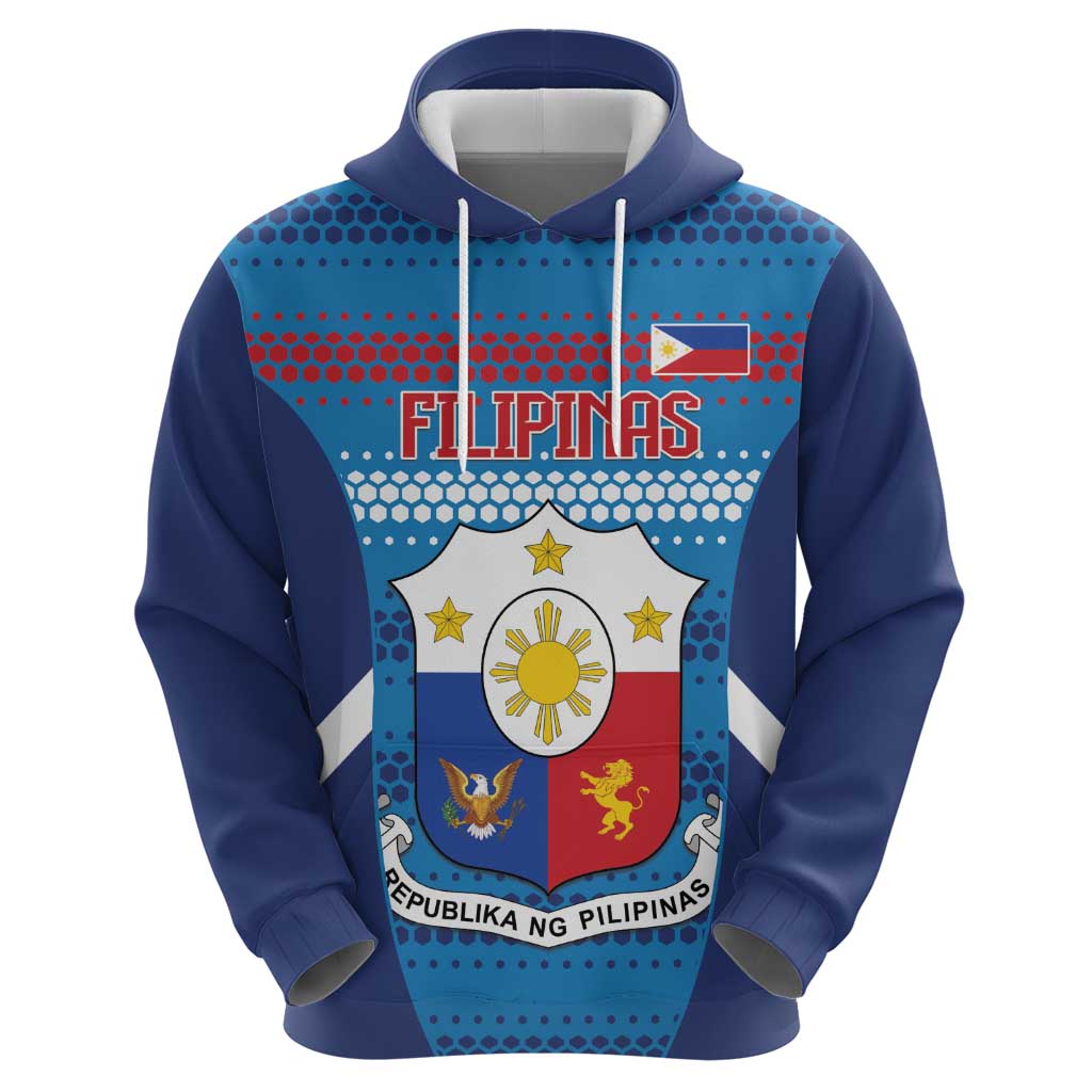 Philippines Football 2026 Zip Hoodie Come On Filipinas LT14 - Polynesian Pride