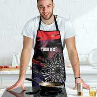 Philippines Sun Tattoo Apron Feathers Filipinas Grunge Style Black
