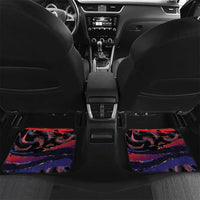Philippines Sun Tattoo Car Mats Feathers Filipinas Grunge Style Black