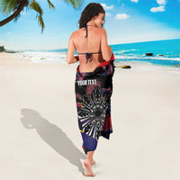 Philippines Sun Tattoo Sarong Feathers Filipinas Grunge Style Black