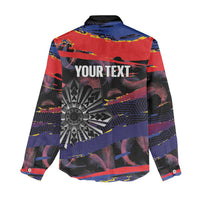 Philippines Sun Tattoo Women Casual Shirt Feathers Filipinas Grunge Style Black