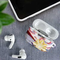 Philippines Sun Tattoo AirPods Case Feathers Filipinas Grunge Style White