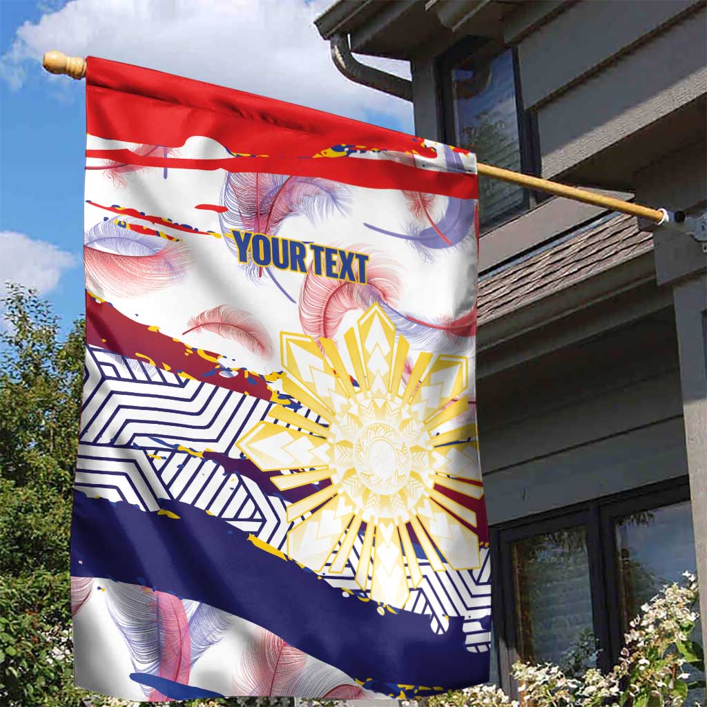 Philippines Sun Tattoo Garden Flag Feathers Filipinas Grunge Style White