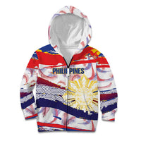 Philippines Sun Tattoo Kid Hoodie Feathers Filipinas Grunge Style White