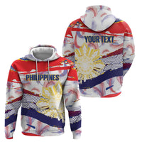 Philippines Sun Tattoo Zip Hoodie Feathers Filipinas Grunge Style White
