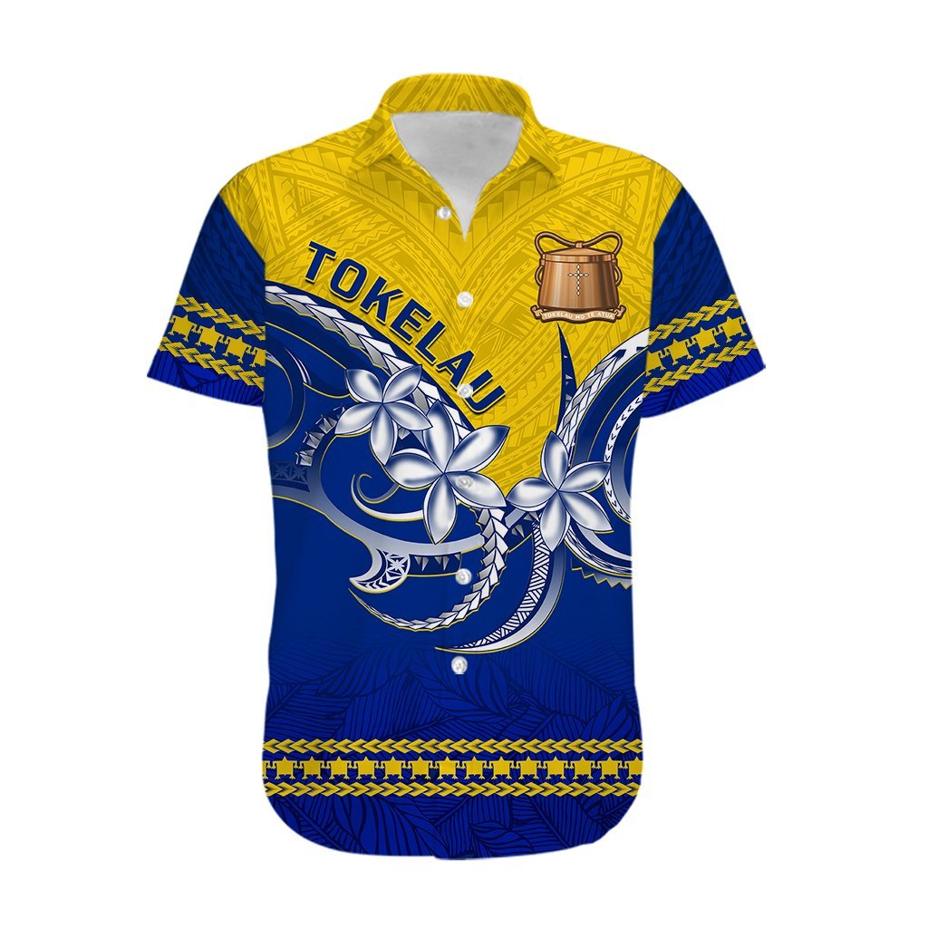 Personalised Tokelau Hawaiian Shirt Tokelauan Tatau Plumeria Special Style LT14 - Polynesian Pride