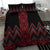Red Aotearoa Mangopare Kowhaiwhai and Niho Taniwha Bedding Set Maori New Zealand