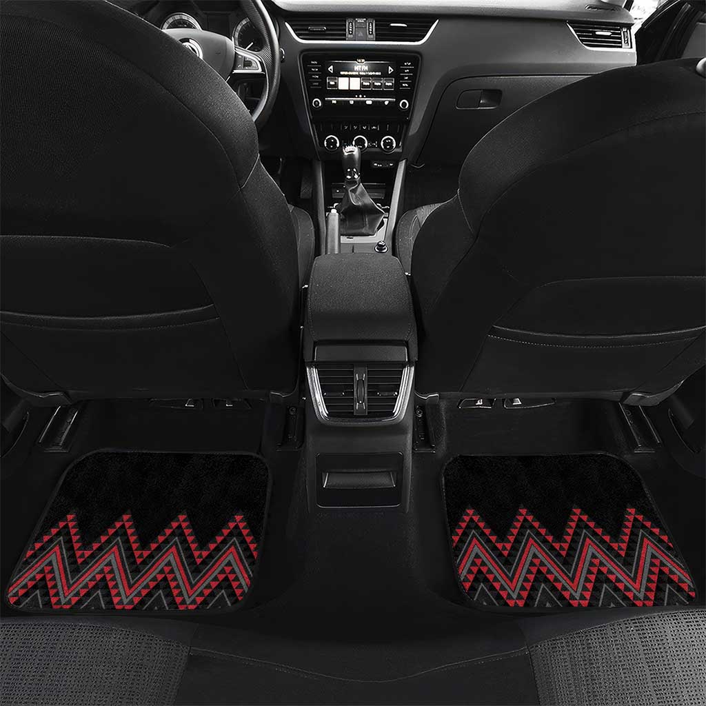 Red Aotearoa Mangopare Kowhaiwhai and Niho Taniwha Car Mats Maori New Zealand