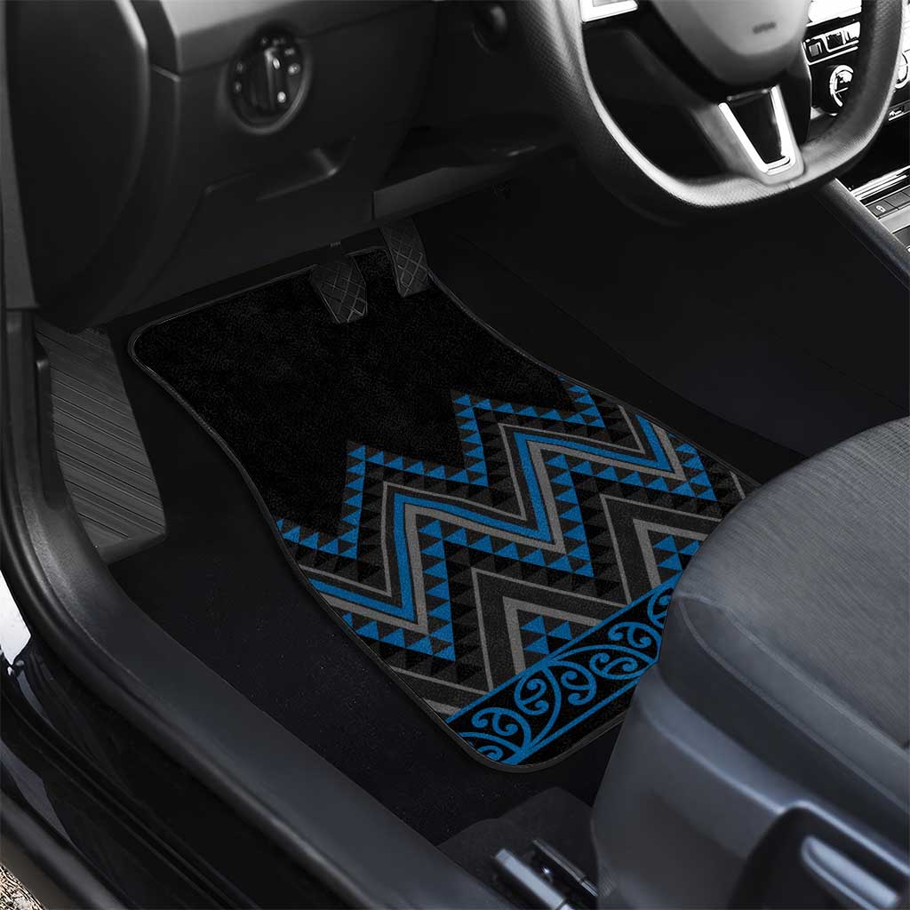 Blue Aotearoa Mangopare Kowhaiwhai and Niho Taniwha Car Mats Maori New Zealand