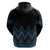 Blue Aotearoa Mangopare Kowhaiwhai and Niho Taniwha Hoodie Maori New Zealand
