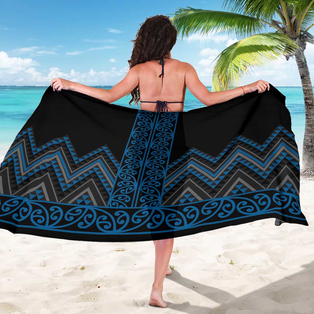 Blue Aotearoa Mangopare Kowhaiwhai and Niho Taniwha Sarong Maori New Zealand