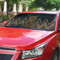 Gold Aotearoa Mangopare Kowhaiwhai Niho Taniwha Auto Sun Shade Maori New Zealand - Polynesian Pride