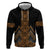 Gold Aotearoa Mangopare Kowhaiwhai and Niho Taniwha Hoodie Maori New Zealand