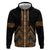 Gold Aotearoa Mangopare Kowhaiwhai and Niho Taniwha Hoodie Maori New Zealand