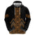 Gold Aotearoa Mangopare Kowhaiwhai and Niho Taniwha Hoodie Maori New Zealand