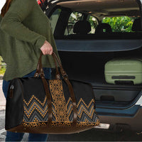 Gold Aotearoa Mangopare Kowhaiwhai Niho Taniwha Travel Bag Maori New Zealand - Polynesian Pride