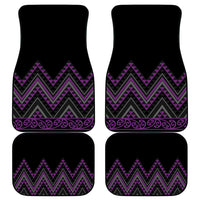 Purple Aotearoa Mangopare Kowhaiwhai and Niho Taniwha Car Mats Maori New Zealand