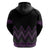 Purple Aotearoa Mangopare Kowhaiwhai and Niho Taniwha Hoodie Maori New Zealand