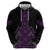 Purple Aotearoa Mangopare Kowhaiwhai and Niho Taniwha Hoodie Maori New Zealand