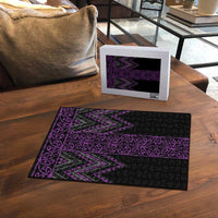 Purple Aotearoa Mangopare Kowhaiwhai Niho Taniwha Puzzle Maori New Zealand - Polynesian Pride