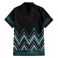 Paua Shell Aotearoa Mangopare Kowhaiwhai and Niho Taniwha Family Matching Off Shoulder Short Dress and Hawaiian Shirt Maori New Zealand