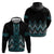 Paua Shell Aotearoa Mangopare Kowhaiwhai and Niho Taniwha Hoodie Maori New Zealand