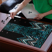 Paua Shell Aotearoa Mangopare Kowhaiwhai Niho Taniwha Puzzle Maori New Zealand - Polynesian Pride