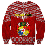 Tonga Rugby Sweatshirt 2023 World Cup Tongan Kupesi Ngatu Pattern LT14 - Polynesian Pride