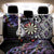Personalised New Zealand Darts Back Car Seat Cover Ngutukaka Manaia Taniko Luxury Purple - Polynesian Pride