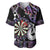 Personalised New Zealand Darts Baseball Jersey Ngutukaka Manaia Taniko Luxury Purple - Polynesian Pride