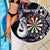Personalised New Zealand Darts Beach Blanket Ngutukaka Manaia Taniko Luxury Purple - Polynesian Pride