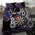 Personalised New Zealand Darts Bedding Set Ngutukaka Manaia Taniko Luxury Purple - Polynesian Pride