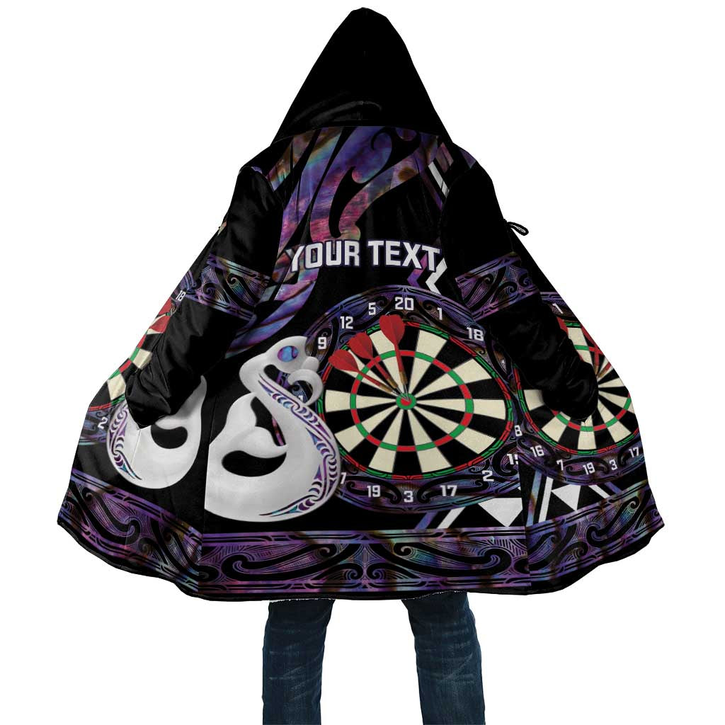 Personalised New Zealand Darts Cloak Ngutukaka Manaia Taniko Luxury Purple - Polynesian Pride