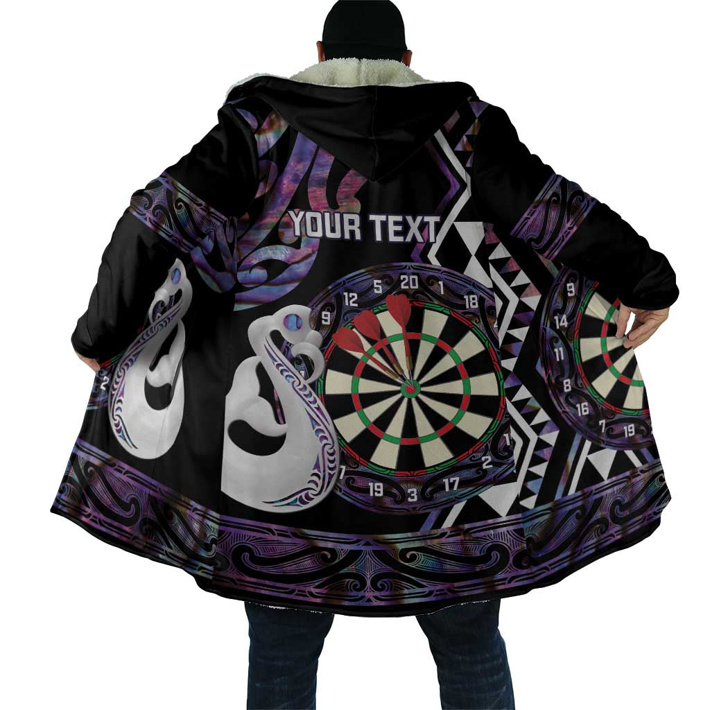 Personalised New Zealand Darts Cloak Ngutukaka Manaia Taniko Luxury Purple - Polynesian Pride