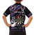 Personalised New Zealand Darts Family Matching Summer Maxi Dress and Hawaiian Shirt Ngutukaka Manaia Taniko Luxury Purple - Polynesian Pride