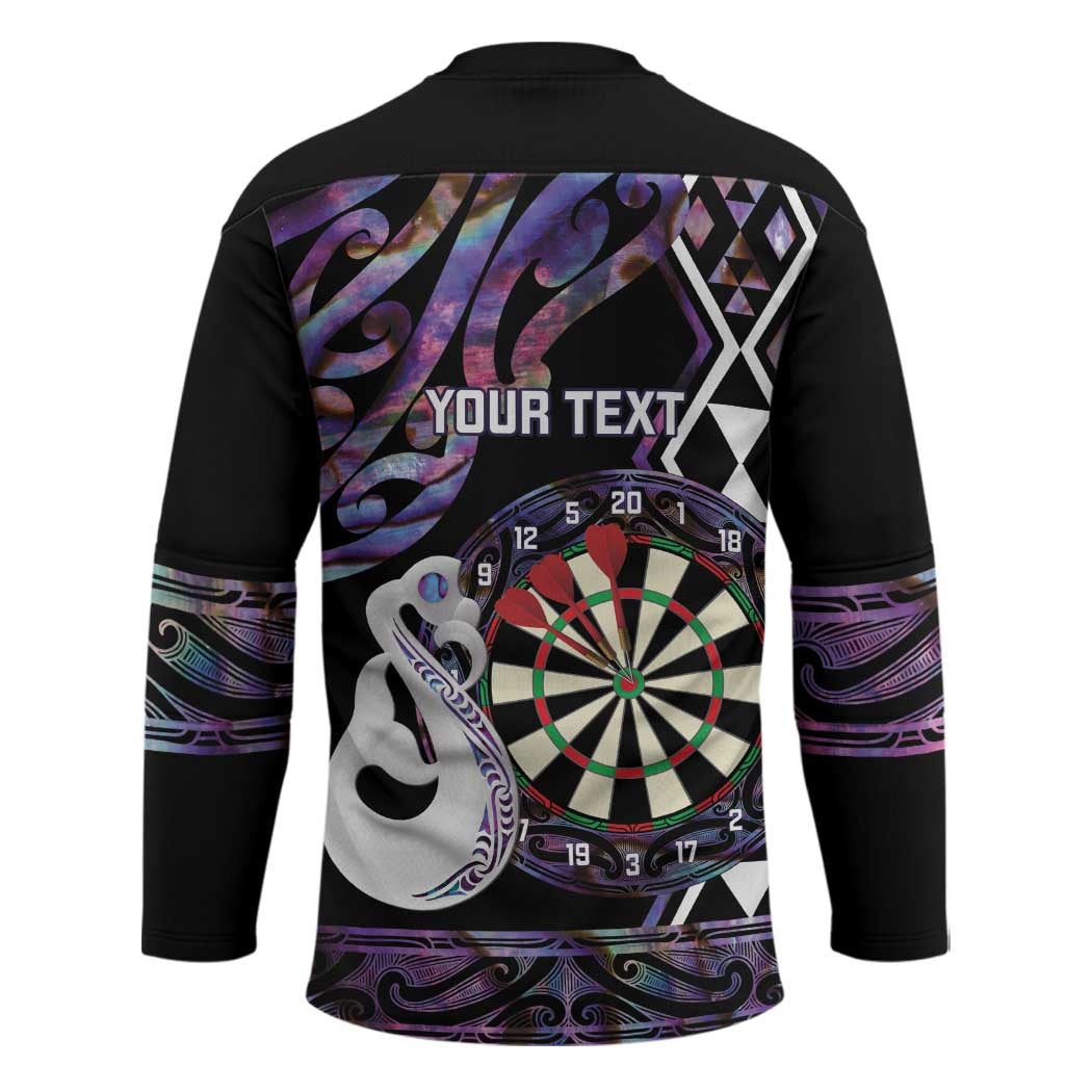 Personalised New Zealand Darts Hockey Jersey Ngutukaka Manaia Taniko Luxury Purple - Polynesian Pride