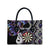Personalised New Zealand Darts Leather Bag Ngutukaka Manaia Taniko Luxury Purple - Polynesian Pride