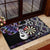 Personalised New Zealand Darts Rubber Doormat Ngutukaka Manaia Taniko Luxury Purple - Polynesian Pride