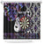 Personalised New Zealand Darts Shower Curtain Ngutukaka Manaia Taniko Luxury Purple - Polynesian Pride