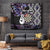 Personalised New Zealand Darts Tapestry Ngutukaka Manaia Taniko Luxury Purple - Polynesian Pride