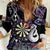 Personalised New Zealand Darts Women Casual Shirt Ngutukaka Manaia Taniko Luxury Purple - Polynesian Pride