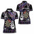 Personalised New Zealand Darts Women Polo Shirt Ngutukaka Manaia Taniko Luxury Purple - Polynesian Pride